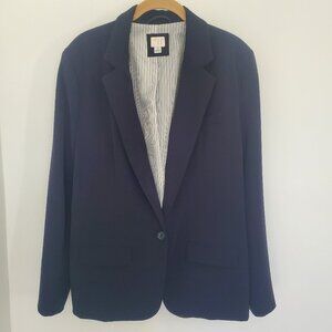 A New Day Navy Blue Single Breasted Lined Blazer  size 16